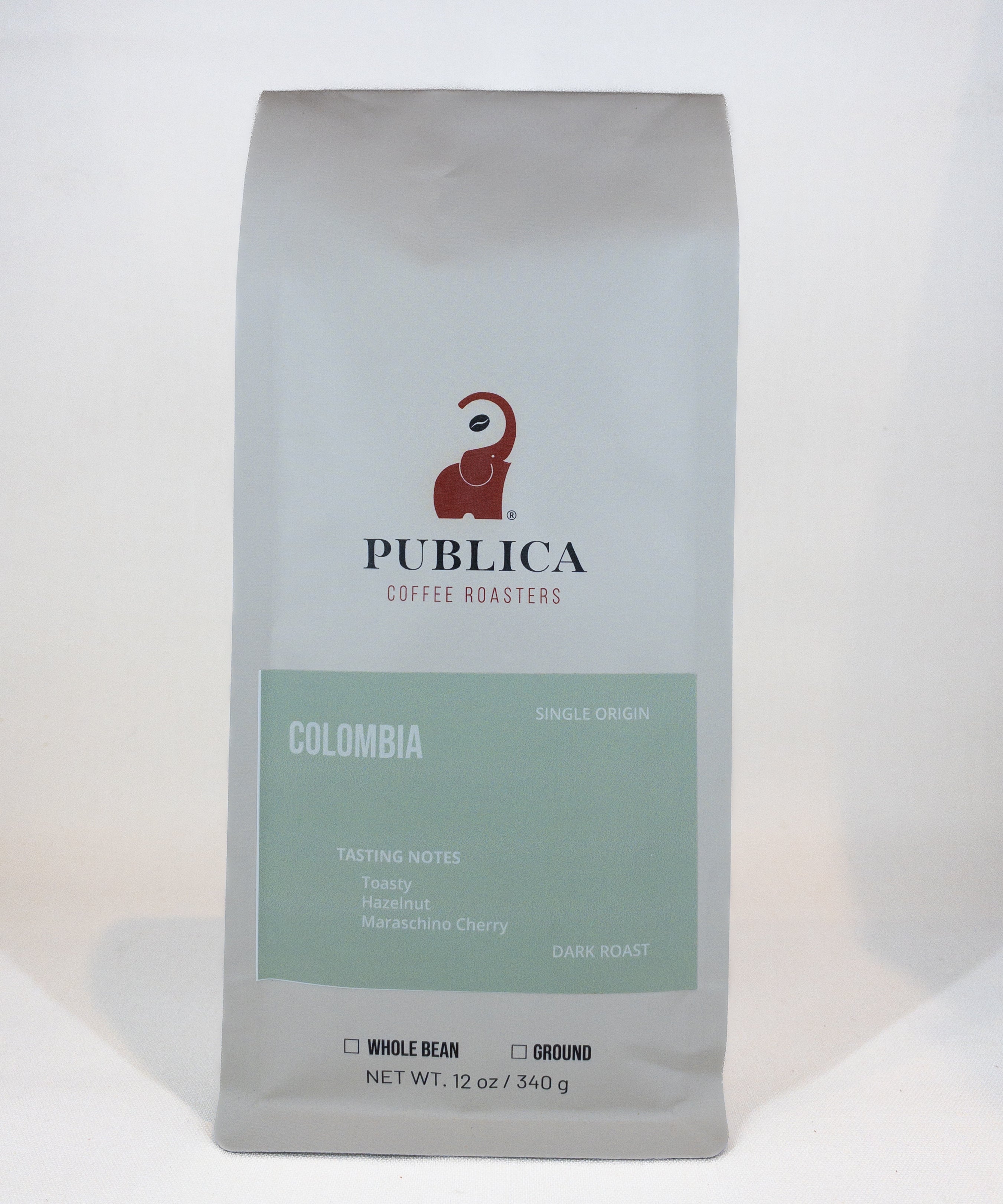 Publica Coffee Roasters Colombia coffee bag