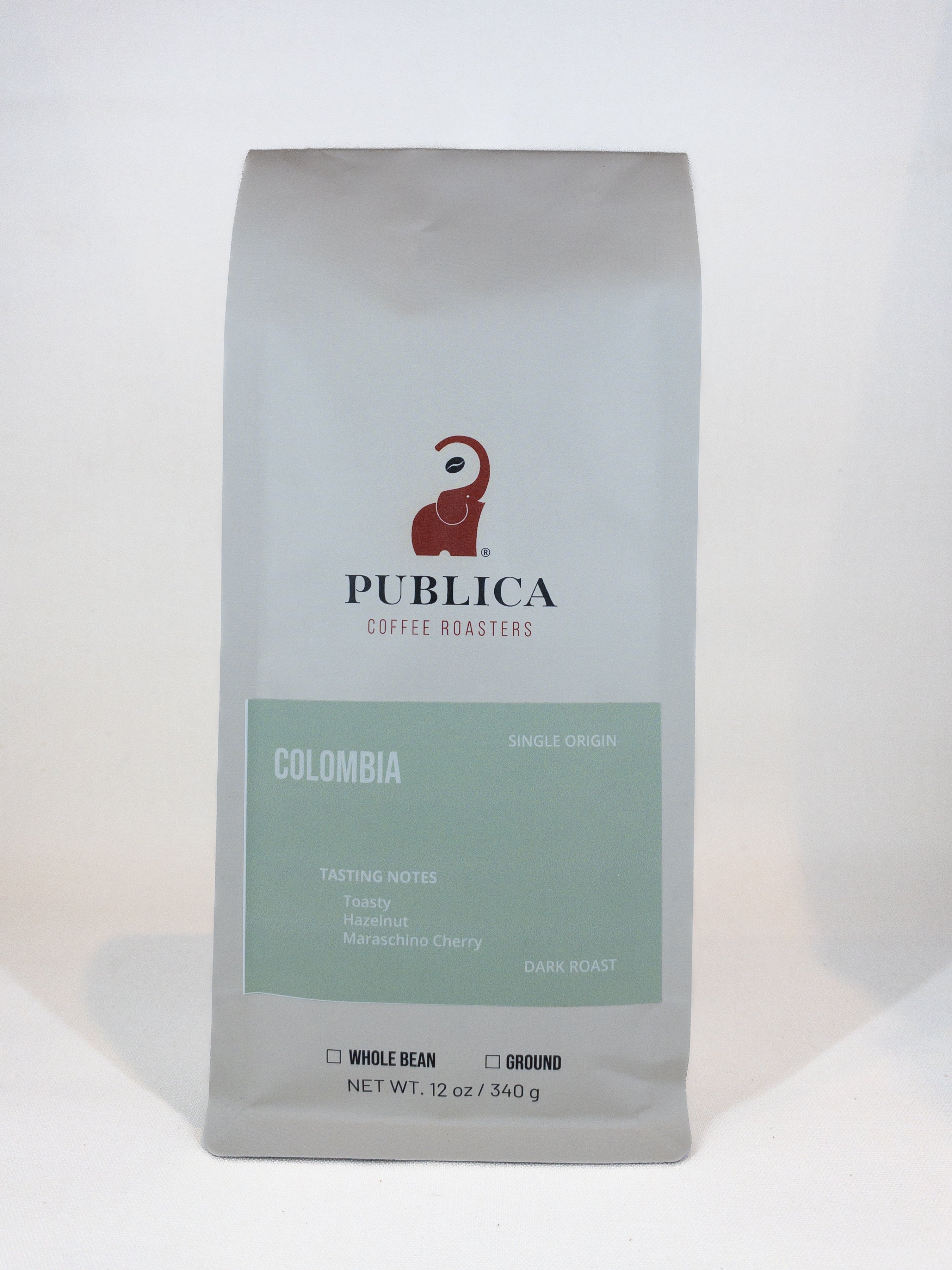 Publica Coffee Roasters Colombia coffee bag