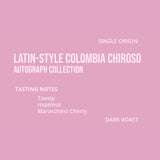 latin style columbia chiroso coffee